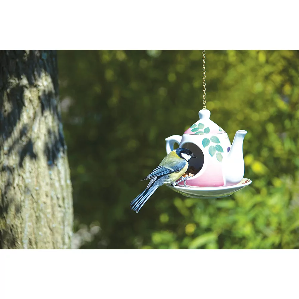 Hangende theepot - Roze-11384