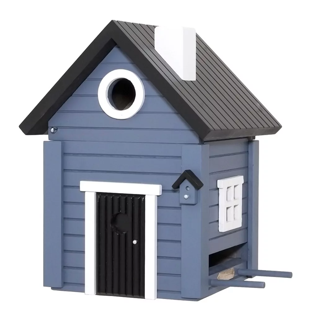Vogel/voederhuisje - Multiholk Blått Hus-0