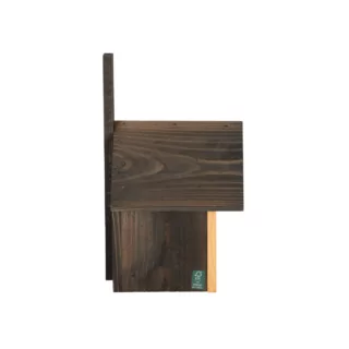 vogel huisje met goud en zwart