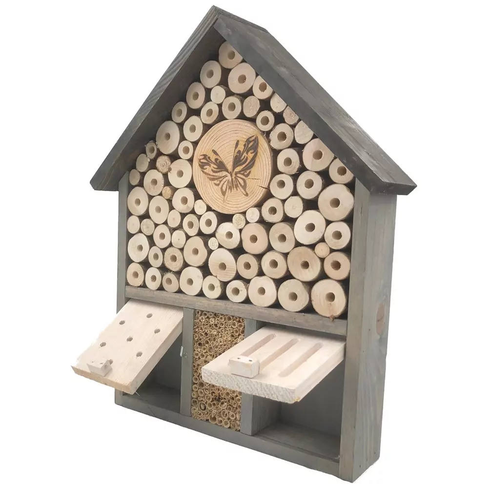 insecten hotel met twee klepjes