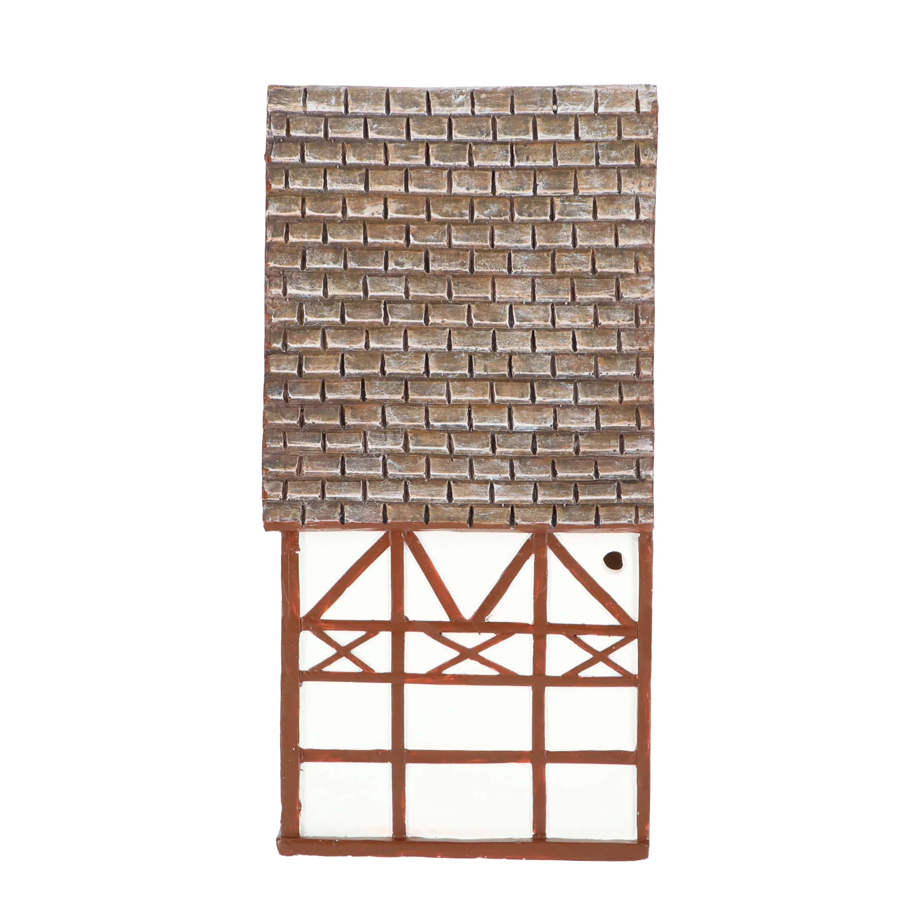 wit vakwerk vogel huis zijkant