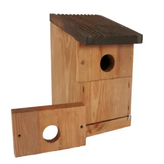 Vogelhuis met verwisselbare voorkant