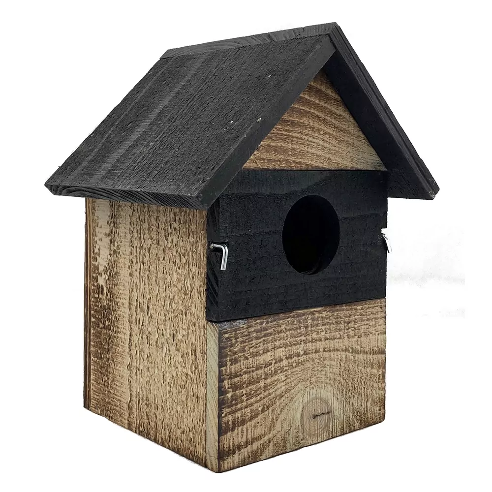 Vogel huis met diverse plaatjes om ervoor te bevestigen