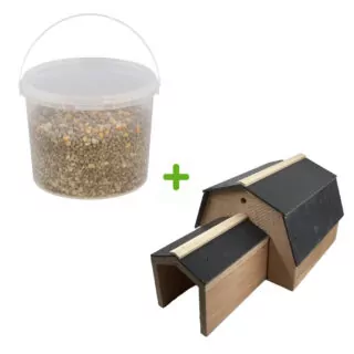 Cadeaupakket - Egelhuis Stenen dak & Egelvoer