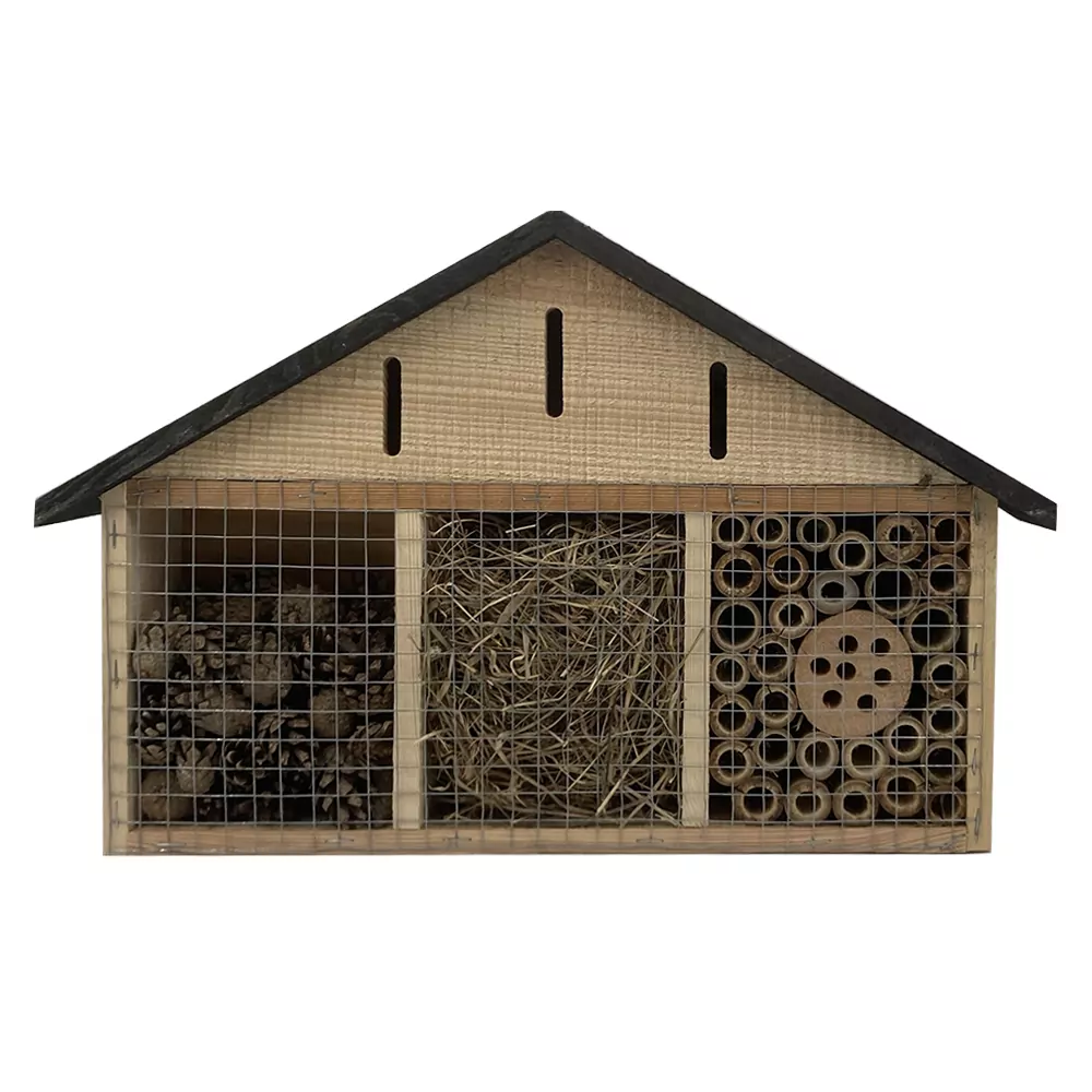 Insectenhotel Zwart Dak - Afbeelding 2